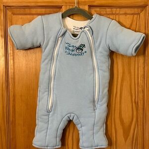 Baby Merlin’s Magic Sleepsuit Small 3-6 Months 12-18lbs Blue 100% Cotton